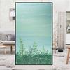 Pastorale Style Oil Painting Window Film Small Fresh Plants Glass Sticker Privacy Protection Static Stained Glass Films Decor