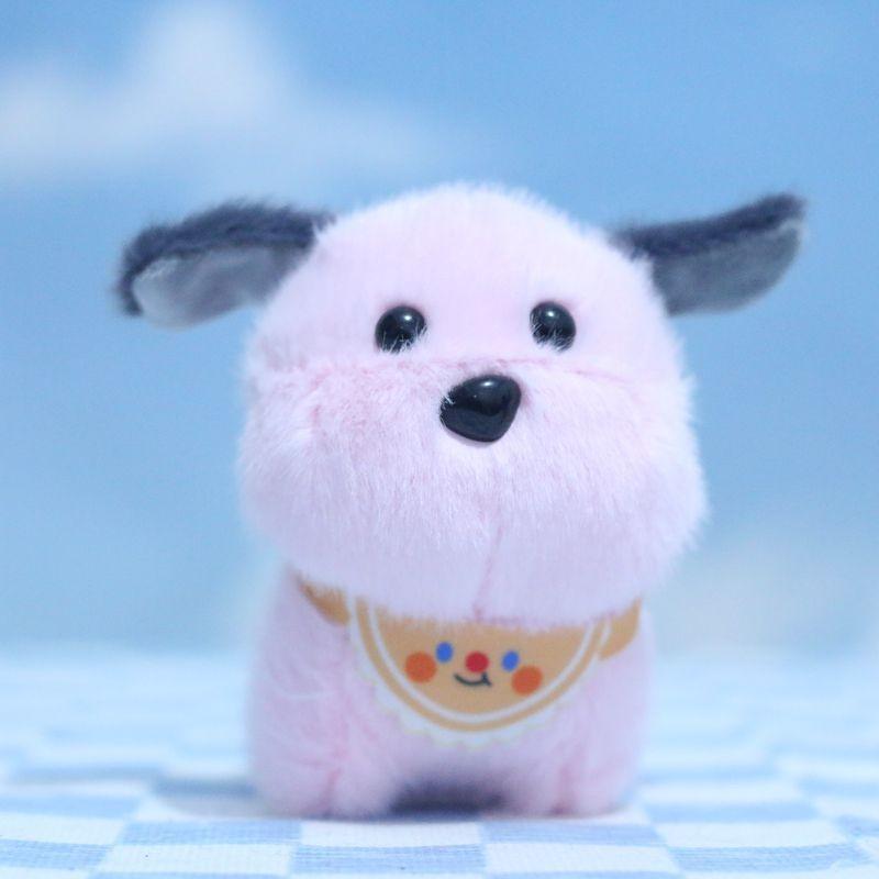 Charming Cartoon Style Plush Dog Pendant Keychain Fluffy Doll For Kids And Collectors