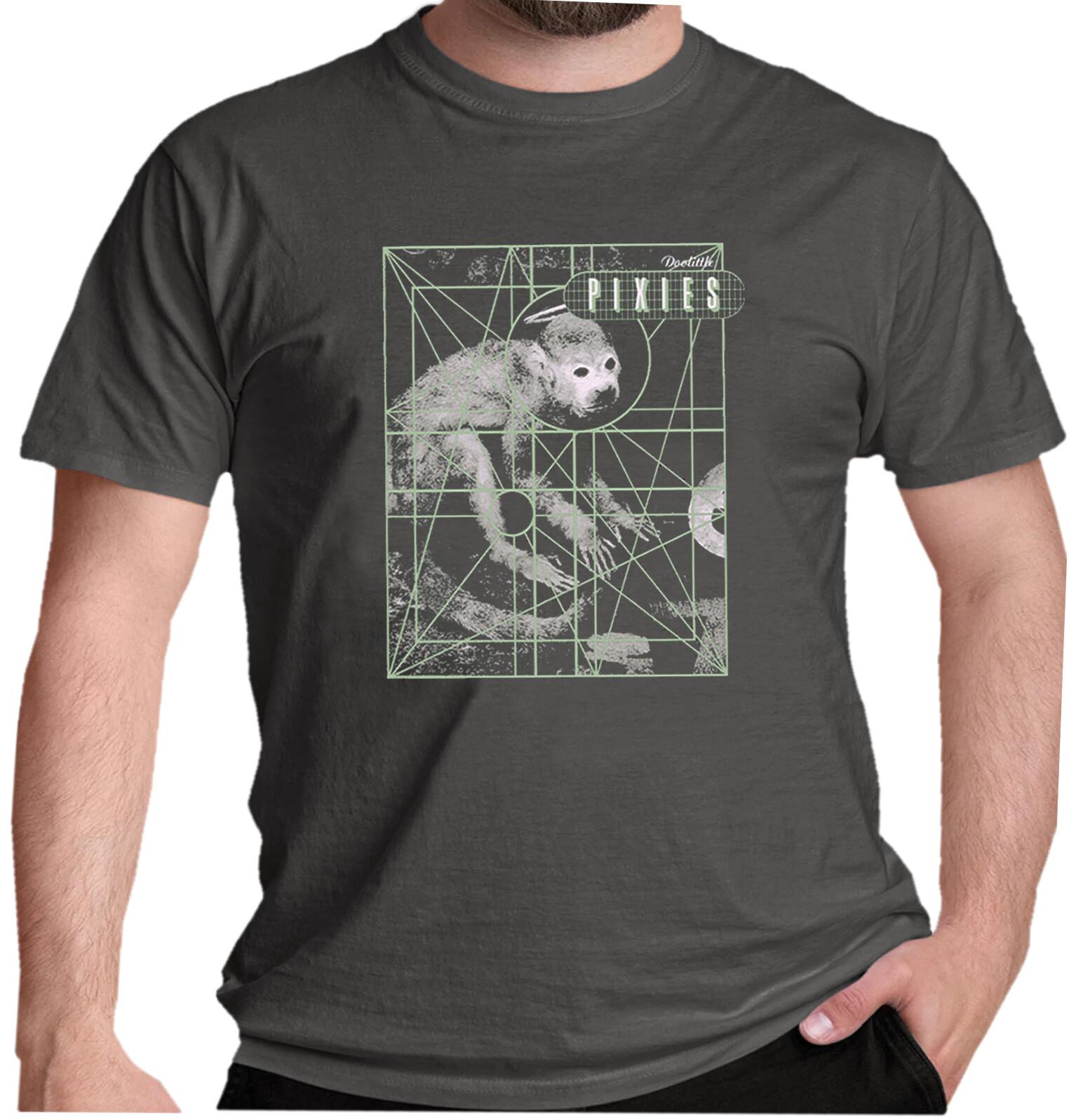 Official Pixies T Shirt Doolittle Album Monkey Grid New Grey S M L XL XXL XXXXL