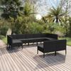 Day and Night - Day and Night Garden Furniture Set 9 Pieces and Black Synthetic Rattan Cushions