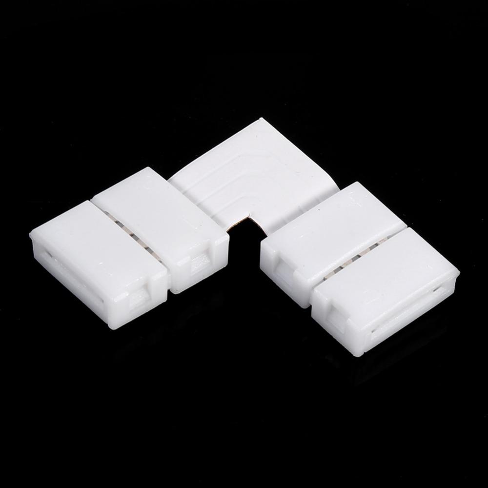 20PCS 4 Pin LED Strip Connector 10mm LED Strip Adapter Light Strip Adapter  Corner Connection