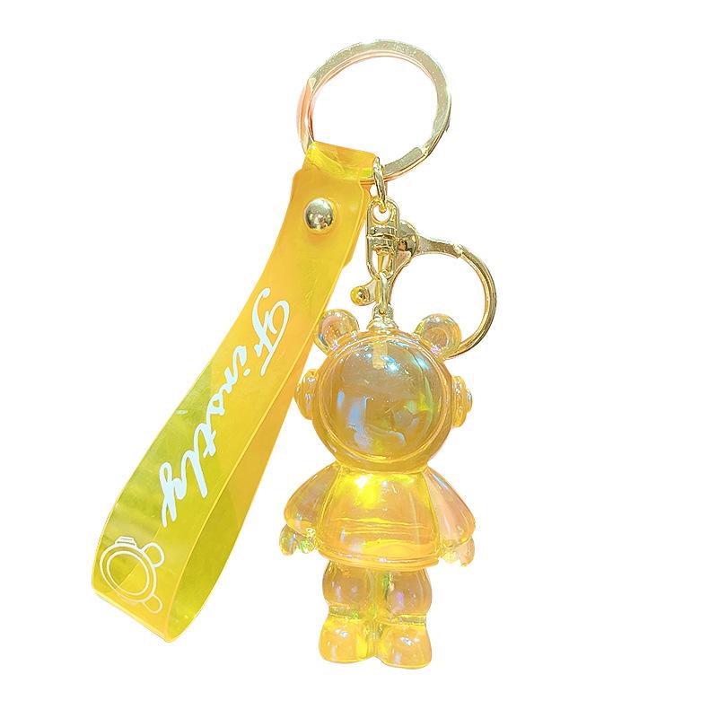 Personalized Colorful Acrylic Symphony Astronaut Keychain Pendant Couple Bag Car Pendant Keychain