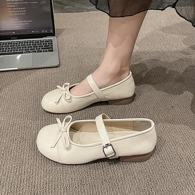 Chaussures Mode Femme 2025 Chaussures Femme Bouche Peu Profonde Nœud Papillon Doux Nouvelle Robe Grand-mère À Talons Été Papillon Nœud Papillon Mary