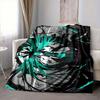 1Pc Abstract Urban Fusion Flannel Blanket, Soft And Comfortable, Casual Warm, Camping Travel, Christmas, Halloween Xmas Gift Y1774