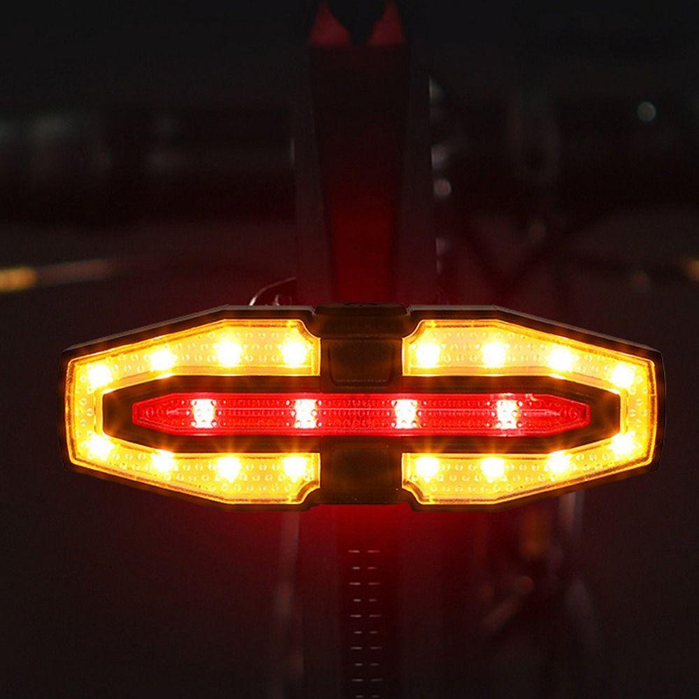 Waterproof Bike Tail Light Wireless Remote Control Bike Tail LED Accessories Night Riding Light