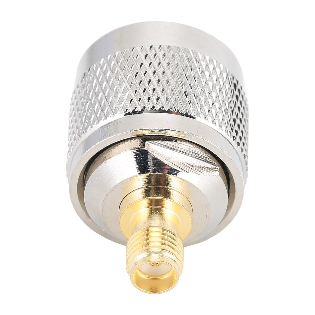 2 Stück N Stecker auf SMA Buchse Vernickelter Kupfer Koaxialkabelverbinder Adapter 50 Ohm für Antenne