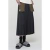 RECODE Pocket Patchwork Pleats Skirt_Rqkam24534Bkx