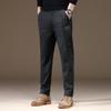 Business casual pants men's autumn fashion trend splicing straight slim pants