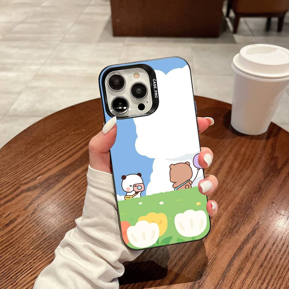 Character Bubu And Dudu Phone Case For IPhone 16 15 14 13 12 11 17 Pro MAX Plus Pro Matte Shockproof Cover