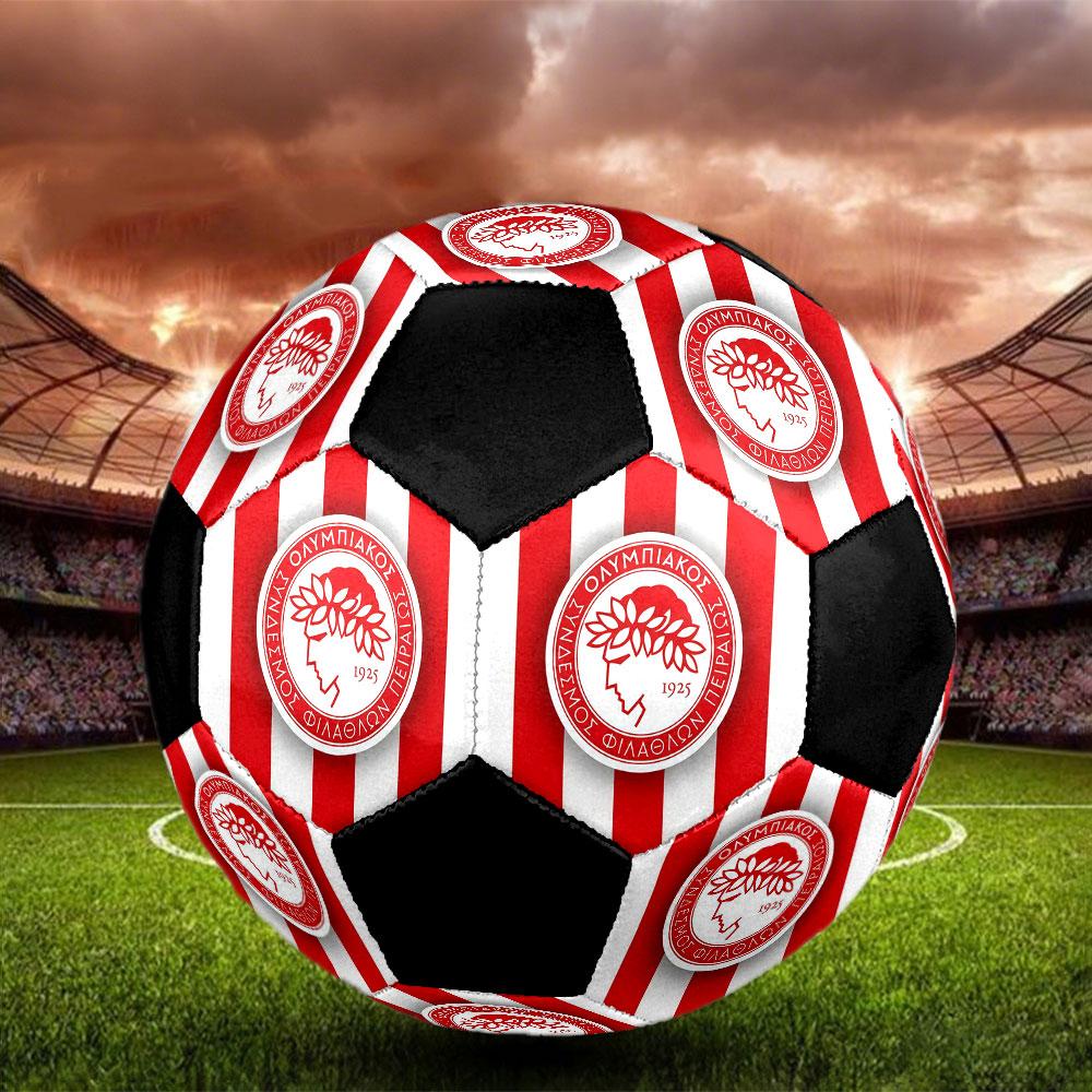1 Stück Olympiacos Piräus Größe 5 Fußball PragHallenfußball Ball Bunt Alle Altersgruppen Maschinengenäht PVC Wettkampfbereit Langlebig Hoher Rückprall