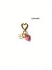 Charming Bowknot Heart-Shaped Strawberry Keychain