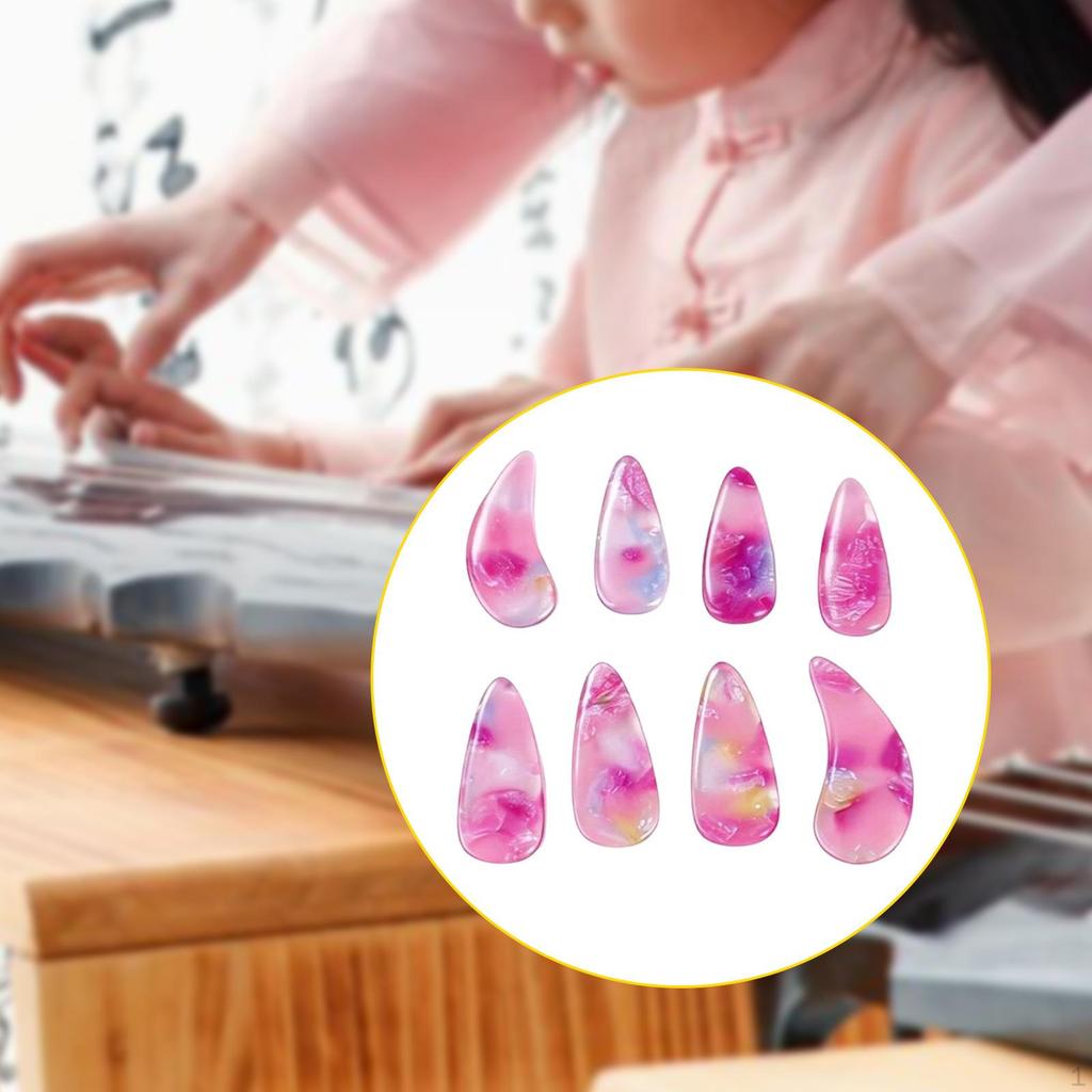 8 Bambini's Plettri per Chitarra (Guzheng) - Accessori per Strumenti a Corda Copridita per Bambini
