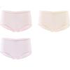 MiiOW Women's Modal Antibacterial Seamless Triangle Panties with Mulberry Silk Gusset, 3-Pack Gift Box