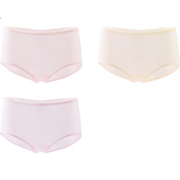 MiiOW Women's Modal Antibacterial Seamless Triangle Panties with Mulberry Silk Gusset, 3-Pack Gift Box