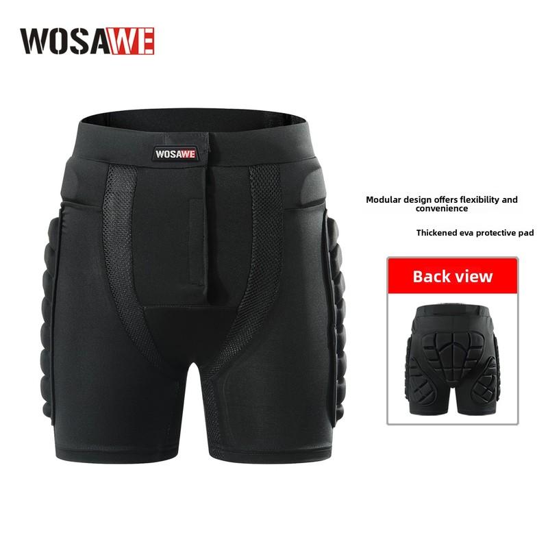 WOSAWE Hip Protector Motorcycle Shorts Skating Motocross Hip Butt Paddeds Skiing Snowboard Shorts Sports Protective Gear