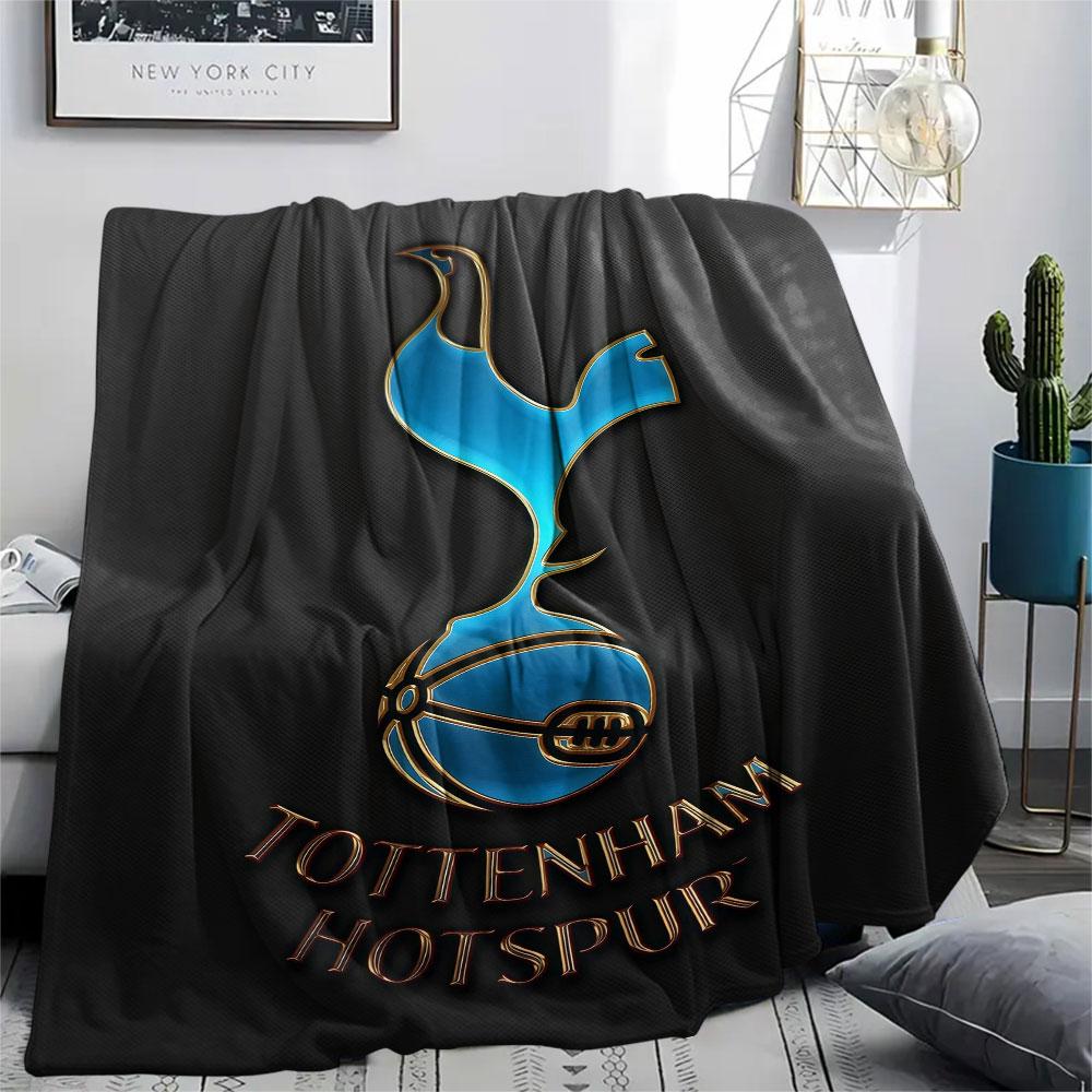 Spurs Aufdruck Flanelldecke, weicher Überwurf für Schlafzimmer Sofa, waschbar, Fanartikel, tolles Geschenk.