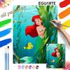 Digital Oil Painting Diy Oil Painting Hand Painting Mermaid Underwater Scene Living Room Bedroom Decoration Painting
