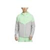 Nike Windrunner Color Block Hooded Casual Long Sleeve Waterproof Lightweight Jacket Men Jacket Steam-Green FB7541-376