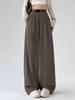 Women's Spring/Summer 2026 High Waist Loose Wide Leg Floor-Length Suit Pants