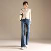 RAIN.CUN Women's High-Waisted Slim-Fit Flare Jeans