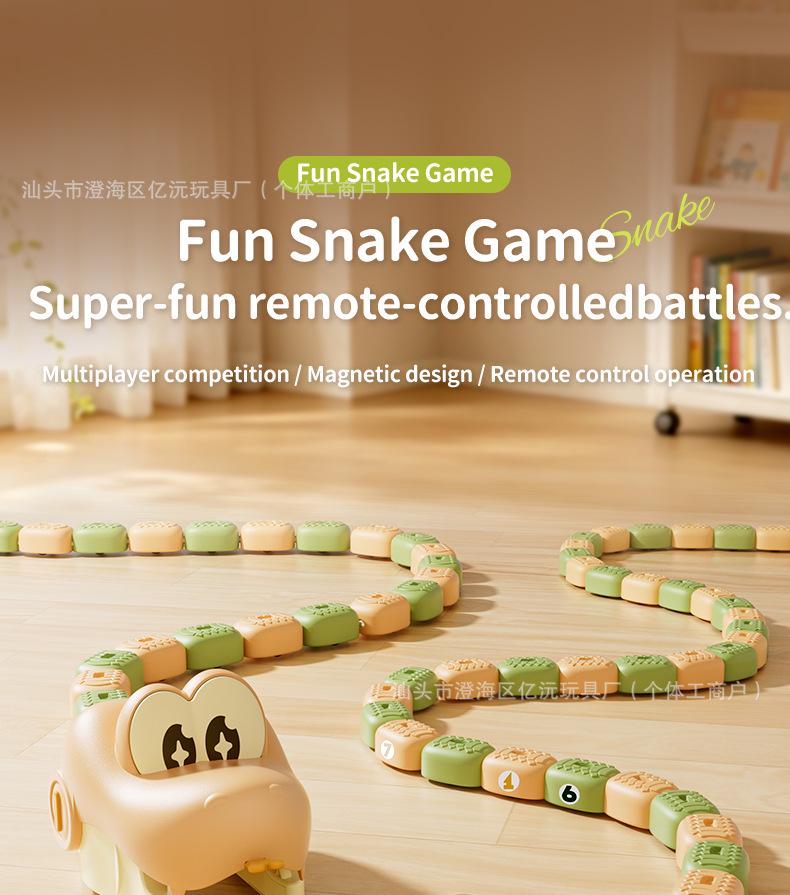 Remote Control Magnetic Snake Battle Game: Interactive Two-Player Bead Puzzle