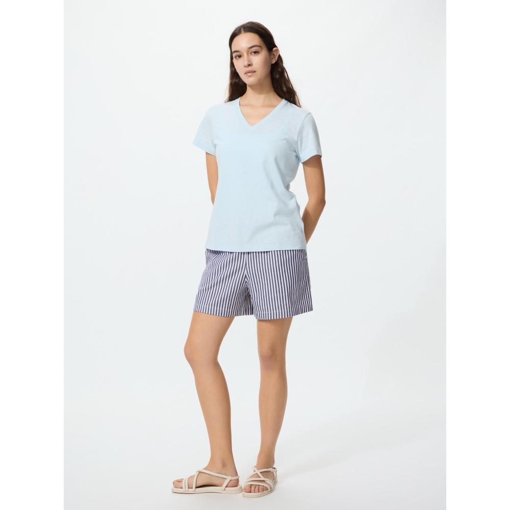Uniqlo Japan Slub CoTTon V Neck T