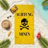 Achtung Minen Metal Signs Towel Soft Pool Gift For Travel Gym Shower Camping Quick Dry Sports Beach Towels