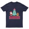 Santa Gingerbread Christmas Tree TShirt Unisex Gift Retro Funny Unisexs