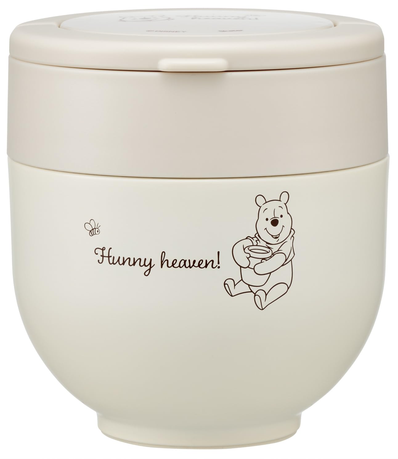 

Skater Insulated Lunch Rice Bowl with Folding Disney Winnie the Pooh Simple Box, Shape, 540ml, Women s, Two-Tier, Handle, Logo, LDNO6-A