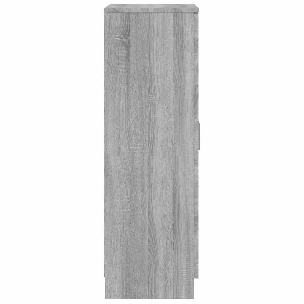 Shoe Cabinet Gray Sonoma 55 x 35 x 108 cm Particleboard