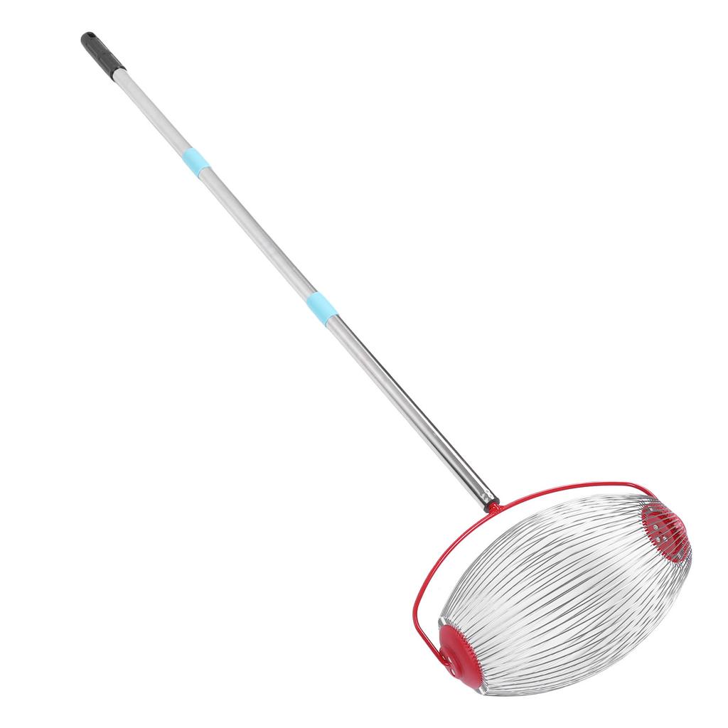 Rolling Nut Gatherer Stainless Steel 44.7 Inch 3 Section Multifunctional Acorn Picker Upper Roller for Pecans Walnuts Outdoor