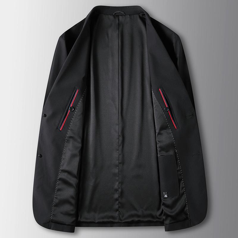 Spring and Autumn Light Luxury Business Single West Middle-aged and Young Solid Color Single-breasted Trendy Suit Jacket