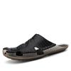 Fashion Outdoor Summer Sandals Mens Casual Leather Slippers Classic Half Drag Beach Rubber Flip Flops Quick Dry Man Water Trekking Flats