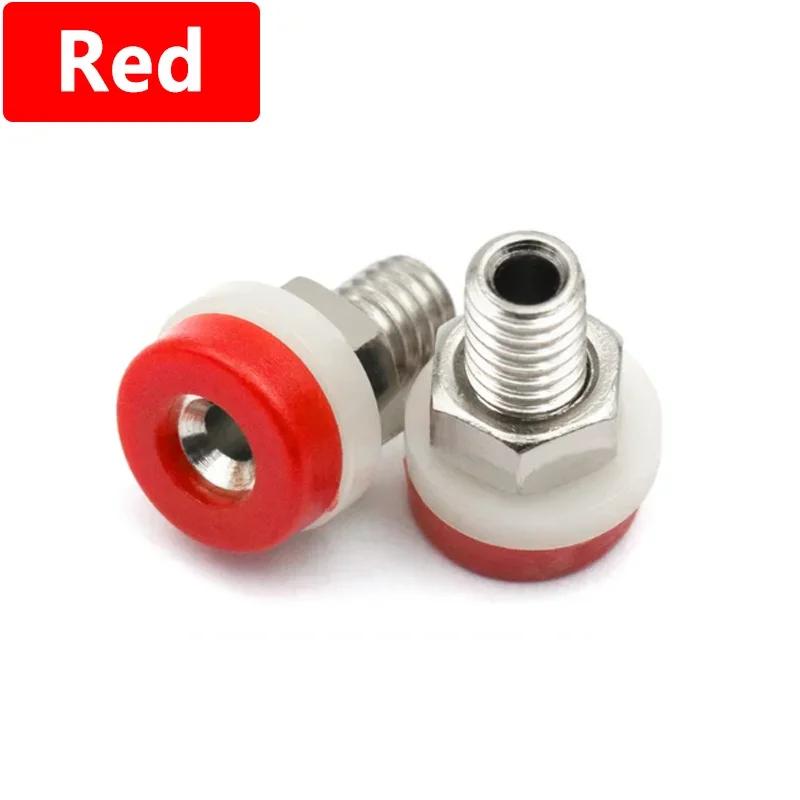 10 Stück 2mm Bananenbuchse Bananenstecker Buchse Klemmschraube Mutter Isoliert Elektrischer Anschlussklemmen-Verbinder