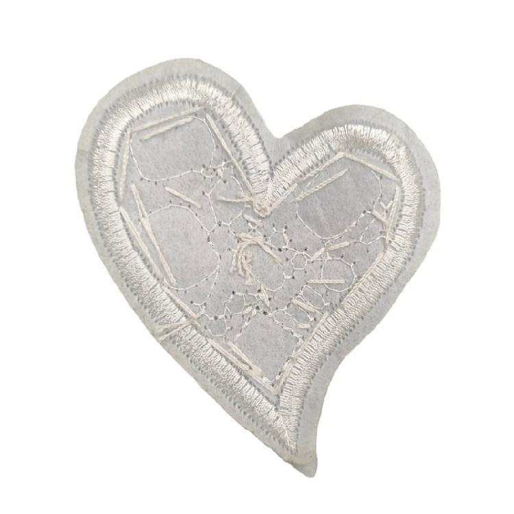 Heart Rhinestones Patches for Clothes Wedding Dress Jackets Tshirt Rhinestones Appliques Heart Sew On Iron On Patches