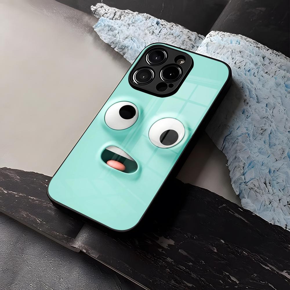 Funda de Teléfono Expresiva Vidrio Templado Para IPhone 16 13 14 12 15 11 Pro Max Plus Mini X XR SE2020 Coque