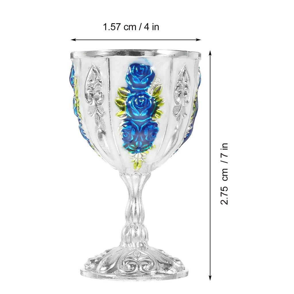Elegant Retro Liquor Cup Anti-Drop Design Metal Wine Glass for Parties Bright Colored Mini Cup Reusable Drinks Container
