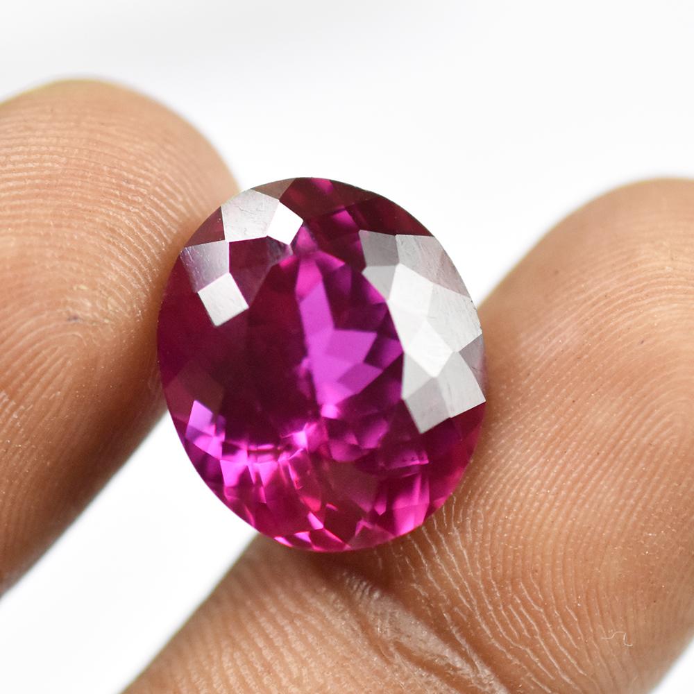 Natural Pink Sapphire Loose Gemstone 14 ct Oval Cut for Jewelry Making September Birthday Birthstone