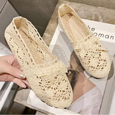Ladies Shoes 2023 High Quality Mesh Flat Shoes Versatile Lightweight and Simple Lazy Shoes Round Toe Women's Flat Shoes