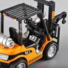 Warehouse Lift Truck Simulation Crane Toy Diecast Metal Engineering Vehicle Models  For Children