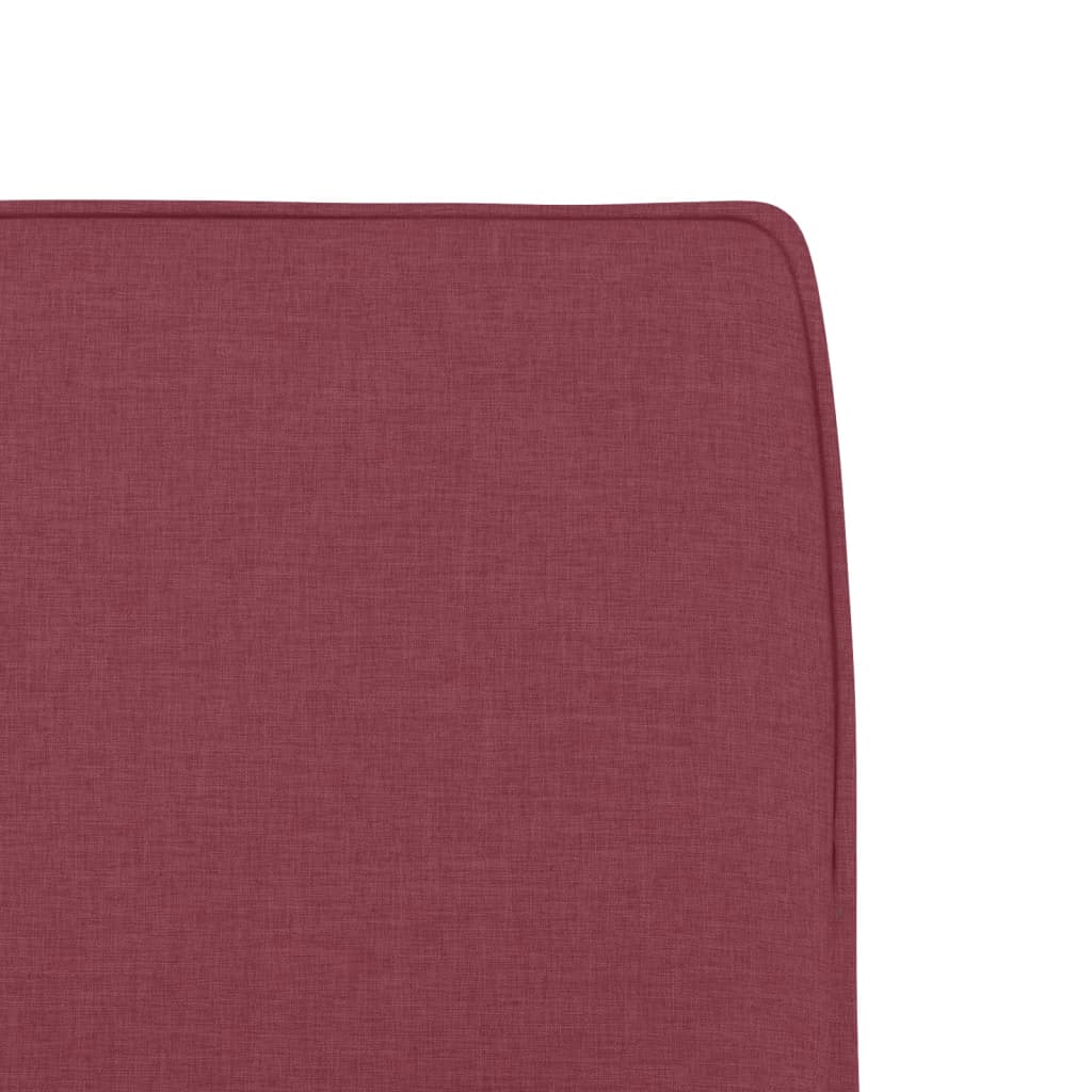 Lounge Chair Burgundy Red 52 X 75 X 76 Cm Fabric