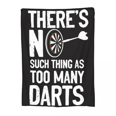 Darts Player Bullseye Dart Board Arrow Aim Blankets Soft Warm Flannel Throw Blanket Bedding for Bed Living Room Travel Home Sofa
