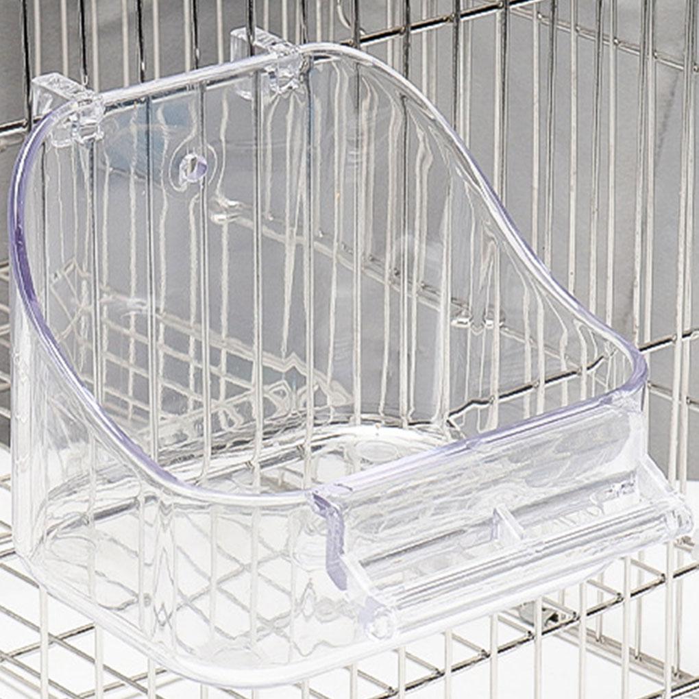 Bird Feeder Outdoor Easy-to And Convenient For Parrots Easy To Clean PP Bird Cage Parrot Bird Bath Bowl Bird Baths, Blue