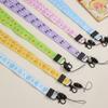 Ins Korean Version of The Girl Cartoon Hanging Neck Lanyard Student Hard Card Holder Long Rope Work Permit Mobile Phone U Disk Long Hanging Rope