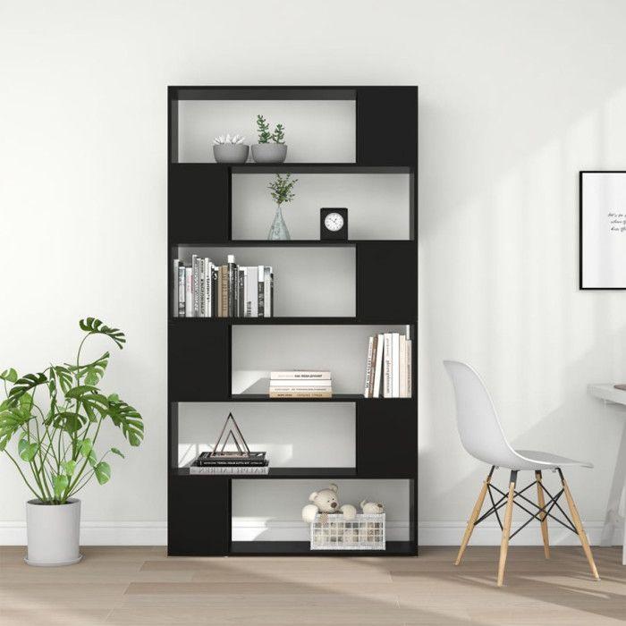 VidaXL Bookshelf-Room Divider Black 100x24x188 Cm
