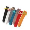 Children Bow Long Socks Red Christmas Kids Girls Princess New Year Autumn Winter Warm Leg Protection Socks