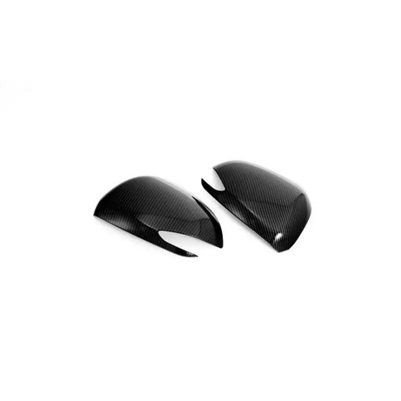 For Hyundai Santa Fe 2019-2025 Car Rearview Side Mirror Cover Wing Cap Exterior Sticker Door Rear View Case Trim Carbon Fiber