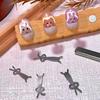 Rabbit Bear Cat Eye Magnet Set Cute Fold Ear Rabbit KT Cat Strong Magnet Nail Tool Small Iron Piece For Magnetic Polish Effects