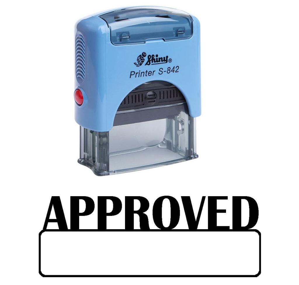 Printtoo APPROVED Self Inking Rubber Stamp Office Stationery Custom Shiny