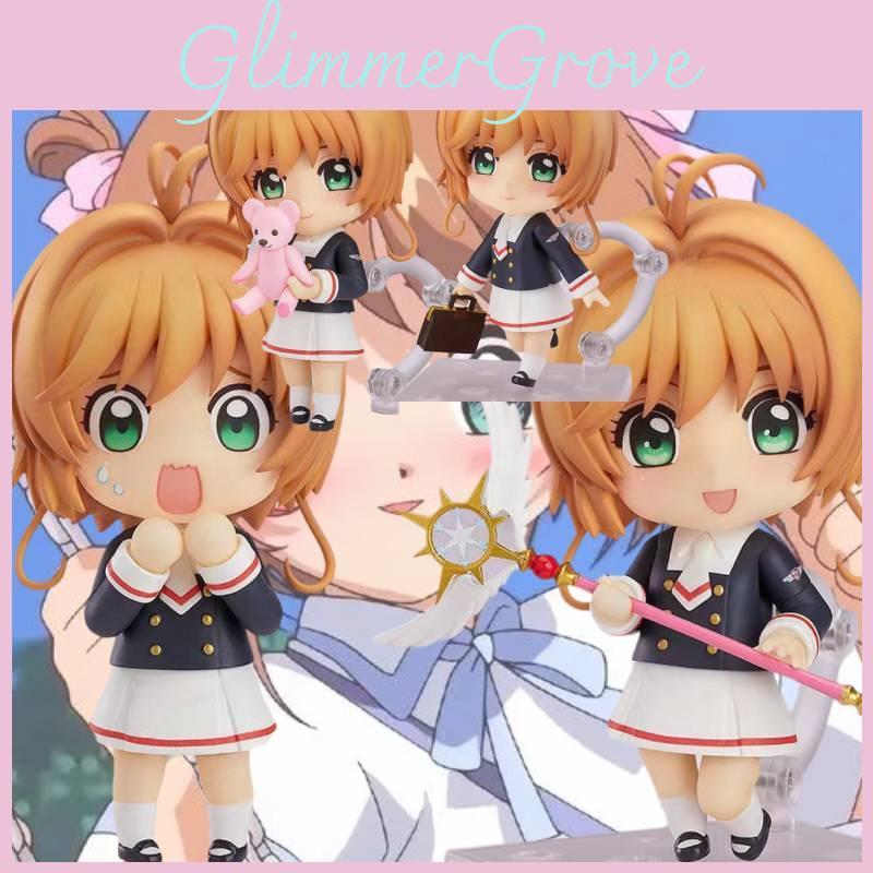 Whimsical Cardcaptor Sakura Q Version Action Figure With Interchangeable Faces In Pvc